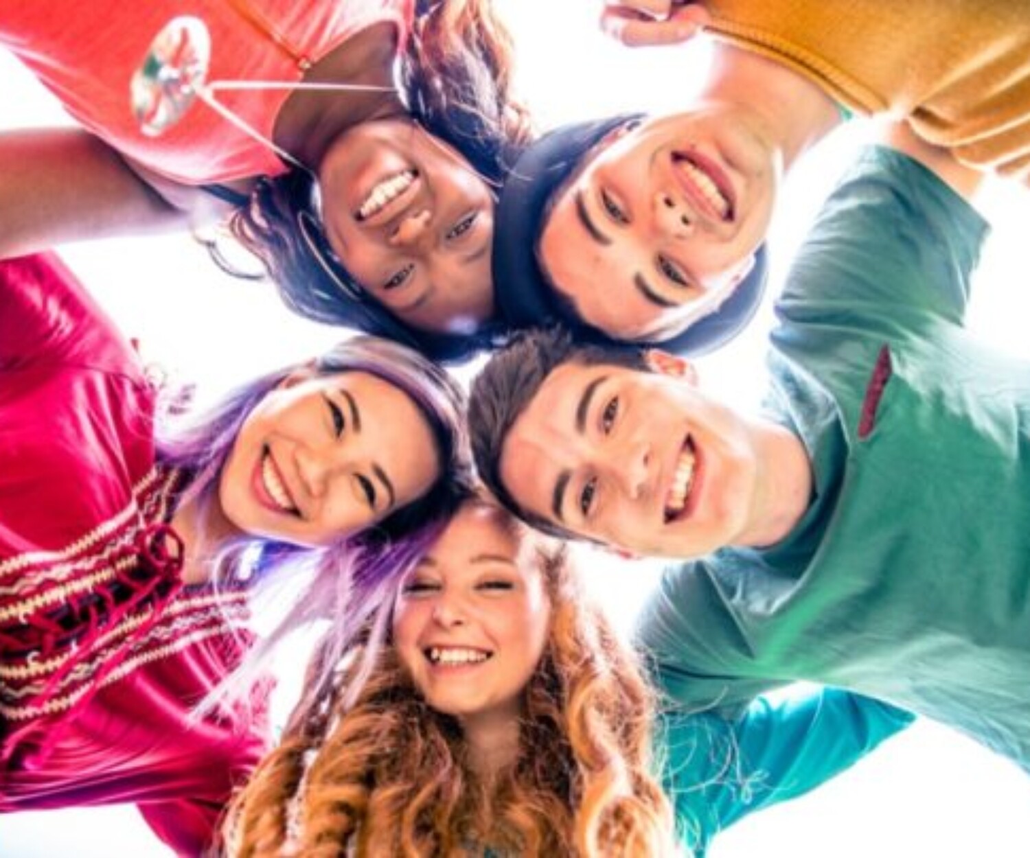 Group of friends bonding and having fun outdoors